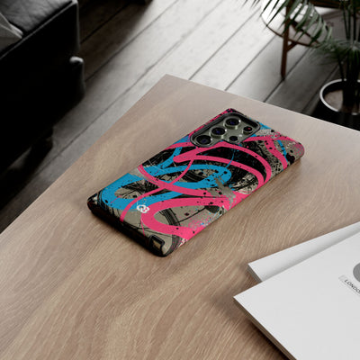 Cyber Splatter Flow · Tough Phone Case for Samsung · Pink