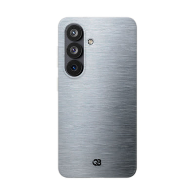 Silver Lite Phone Case for Samsung - Satin Chrome Grain