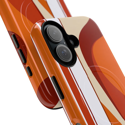 Orange Tough 2.0 Magsafe Phone Case for iPhone - Terracotta Metro Line