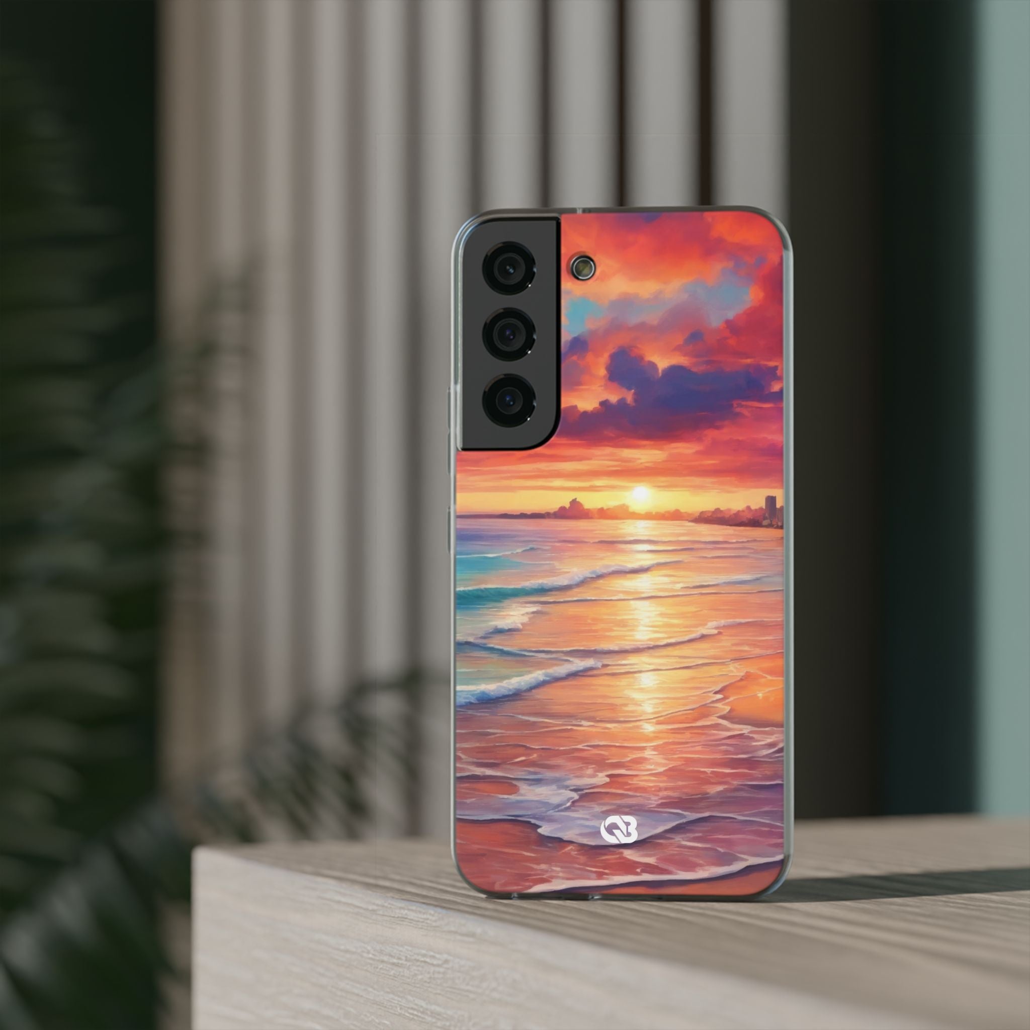 Crimson Shore Horizon · Soft Handyhülle für Samsung