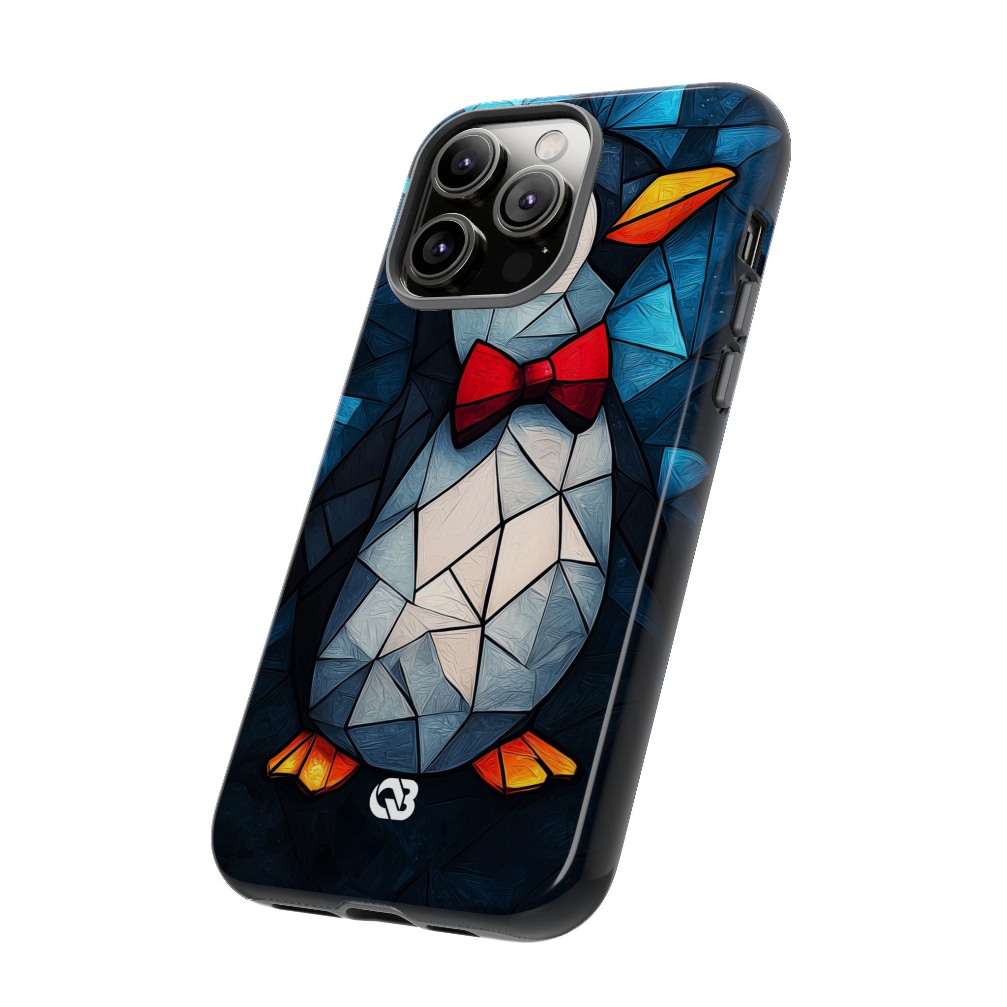 Mosaic Bowtie Penguin · Tough Phone Case for iPhone