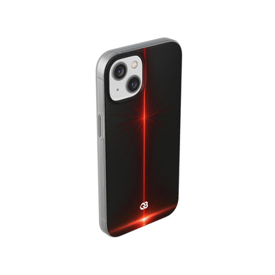 Red Lite Phone Case for iPhone - Crimson Flare Vector