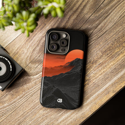 Solar Ridge Mesh · Tough Phone Case for iPhone · Black