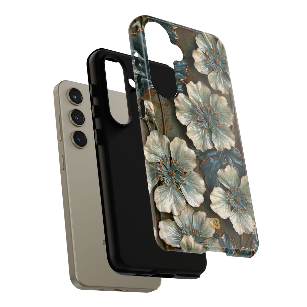 Gilded Blossom Reverie · Tough Phone Case for Samsung · Teal