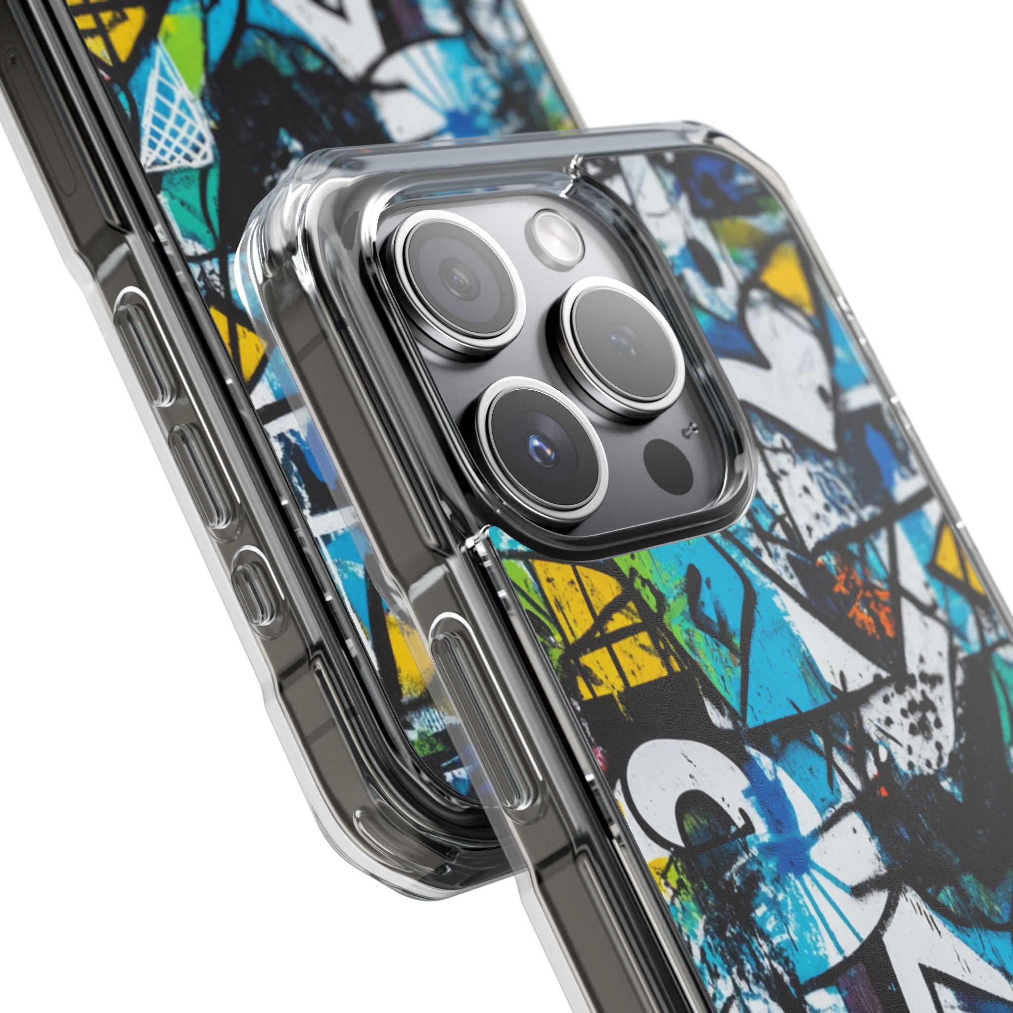Weißes Ripple Drift iPhone 15 Pro Case - Impact