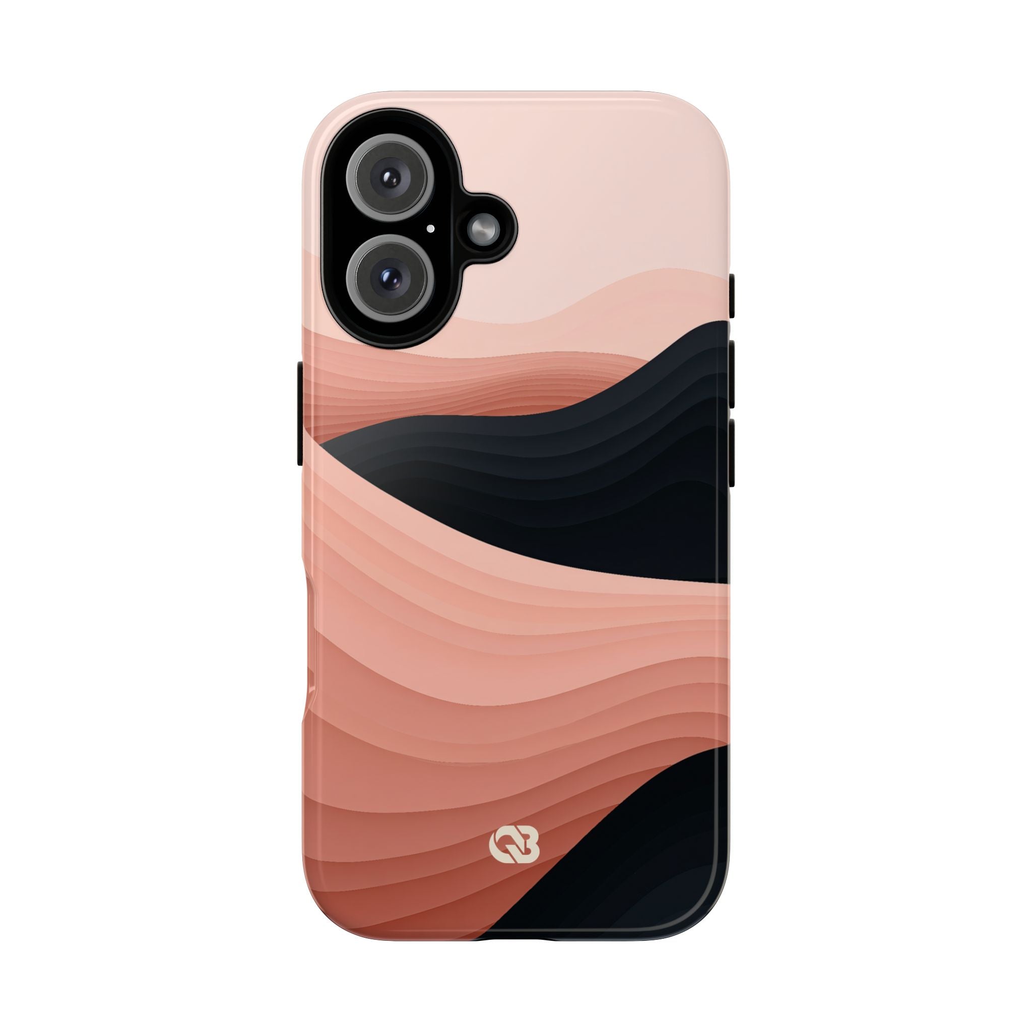 Pink Tough Phone Case for iPhone - Dune Shadow Layers