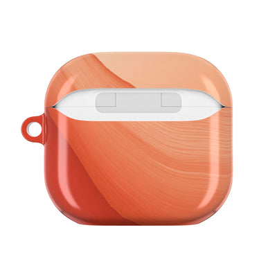 Terracotta Flow · Hard Case for AirPods & AirPods Pro · Orange