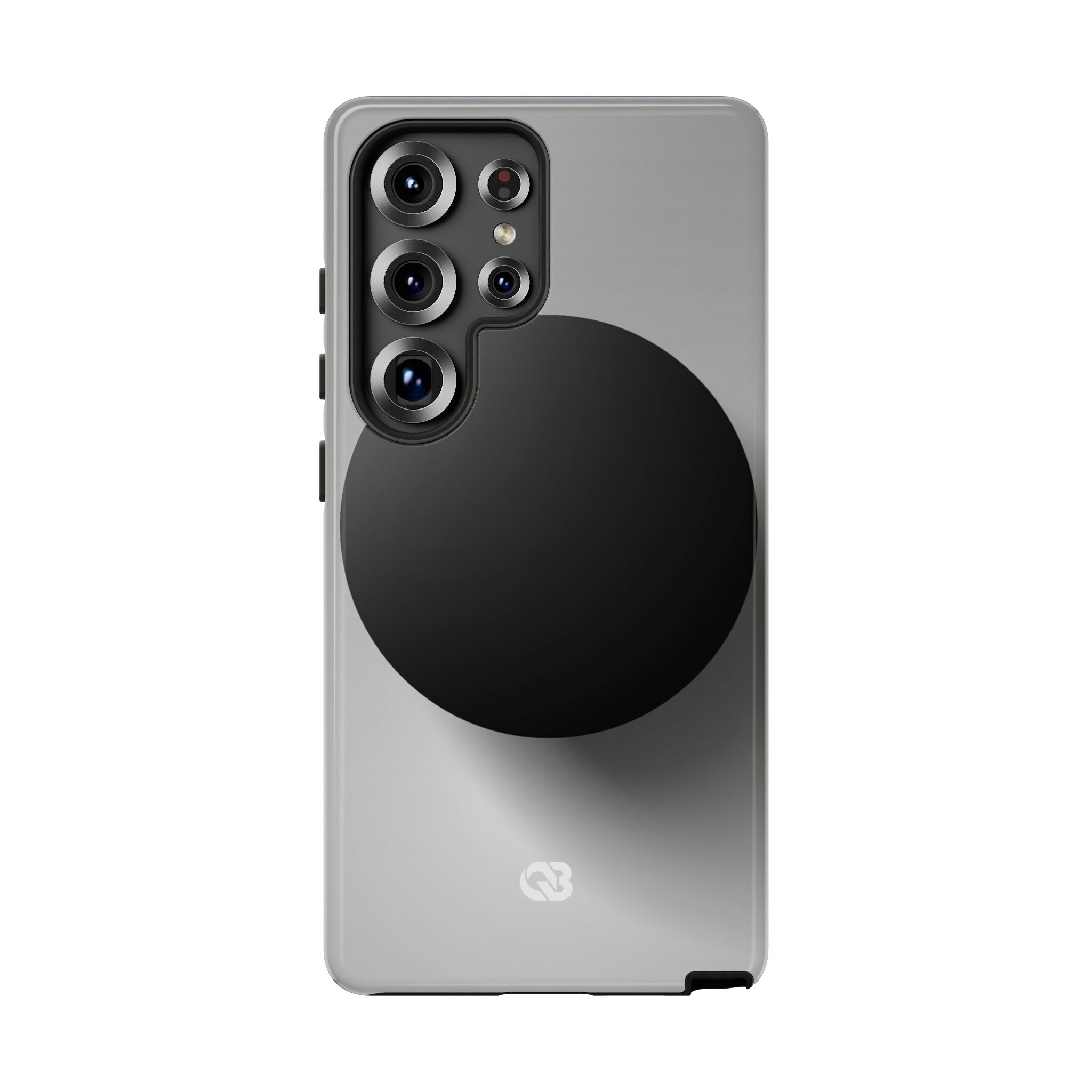 Grey Tough Phone Case for Samsung - Matte Onyx Sphere