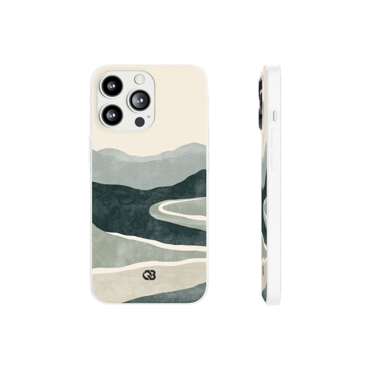 Muted Valley Vista · Lite Phone Case for iPhone ·  Green