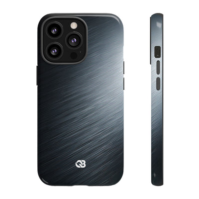 Brushed Obsidian Steel · Tough Phone Case for iPhone · Grey