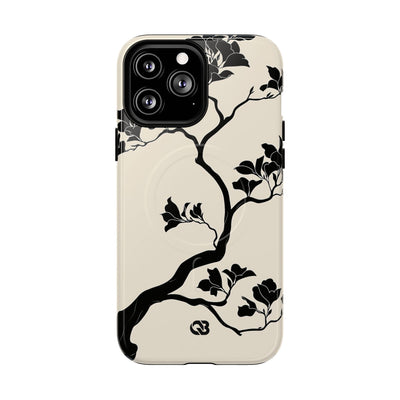 Ebony Magnolia · Tough 2.0 Magnetic Phone Case for iPhone · Beige