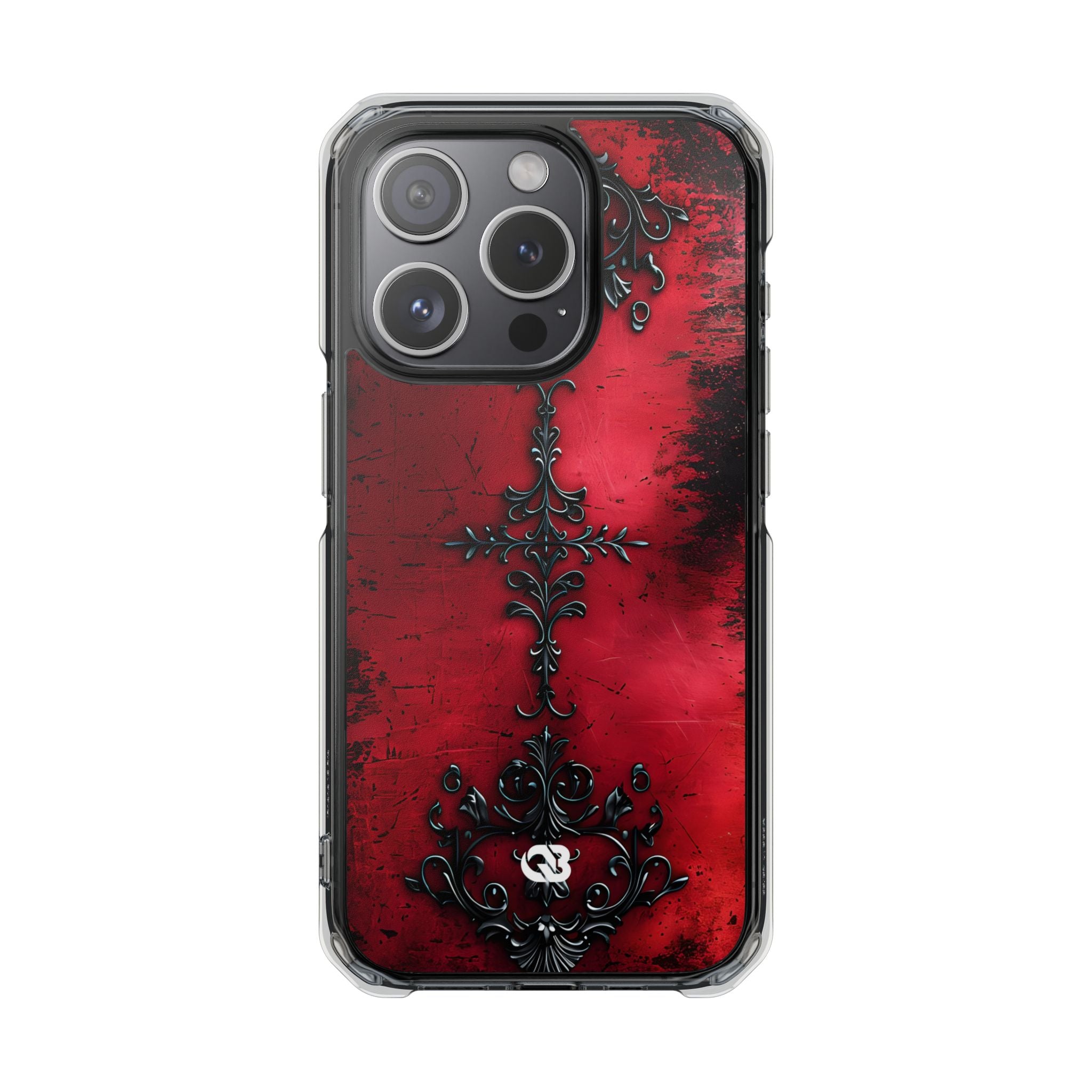 Crimson Gothic Filigree · Impact Phone Case for iPhone · Magsafe