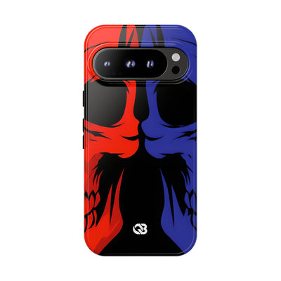 Crimson Cobalt Skulls · Tough Phone Case for Google Pixel