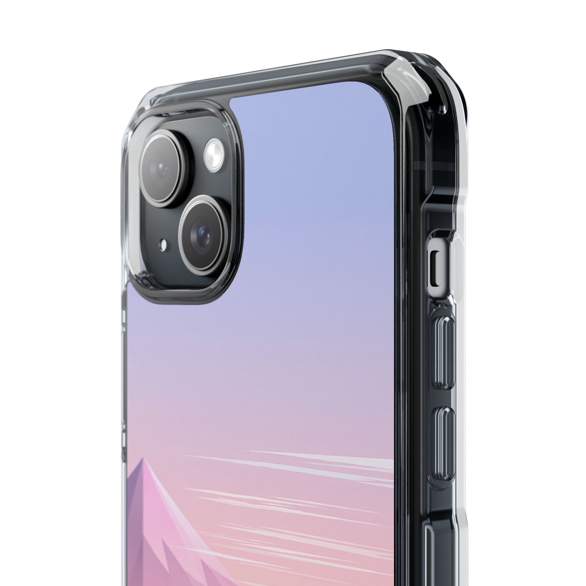 Purple Impact MagSafe Phone Case for iPhone - Lavender Alpine Dawn