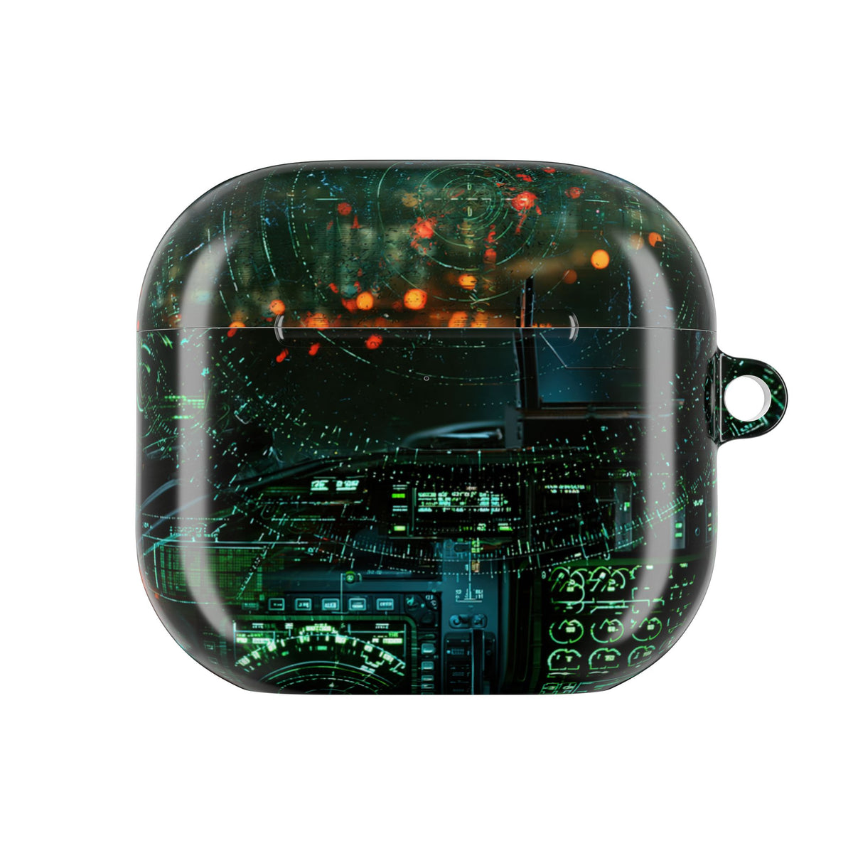 Tactical Avionics HUD · Hard Case for AirPods & AirPods Pro · Green