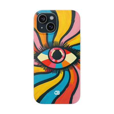 Vivid Gaze Burst · Soft Phone Case for iPhone