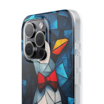 Mosaic Bowtie Penguin · Soft Phone Case for iPhone