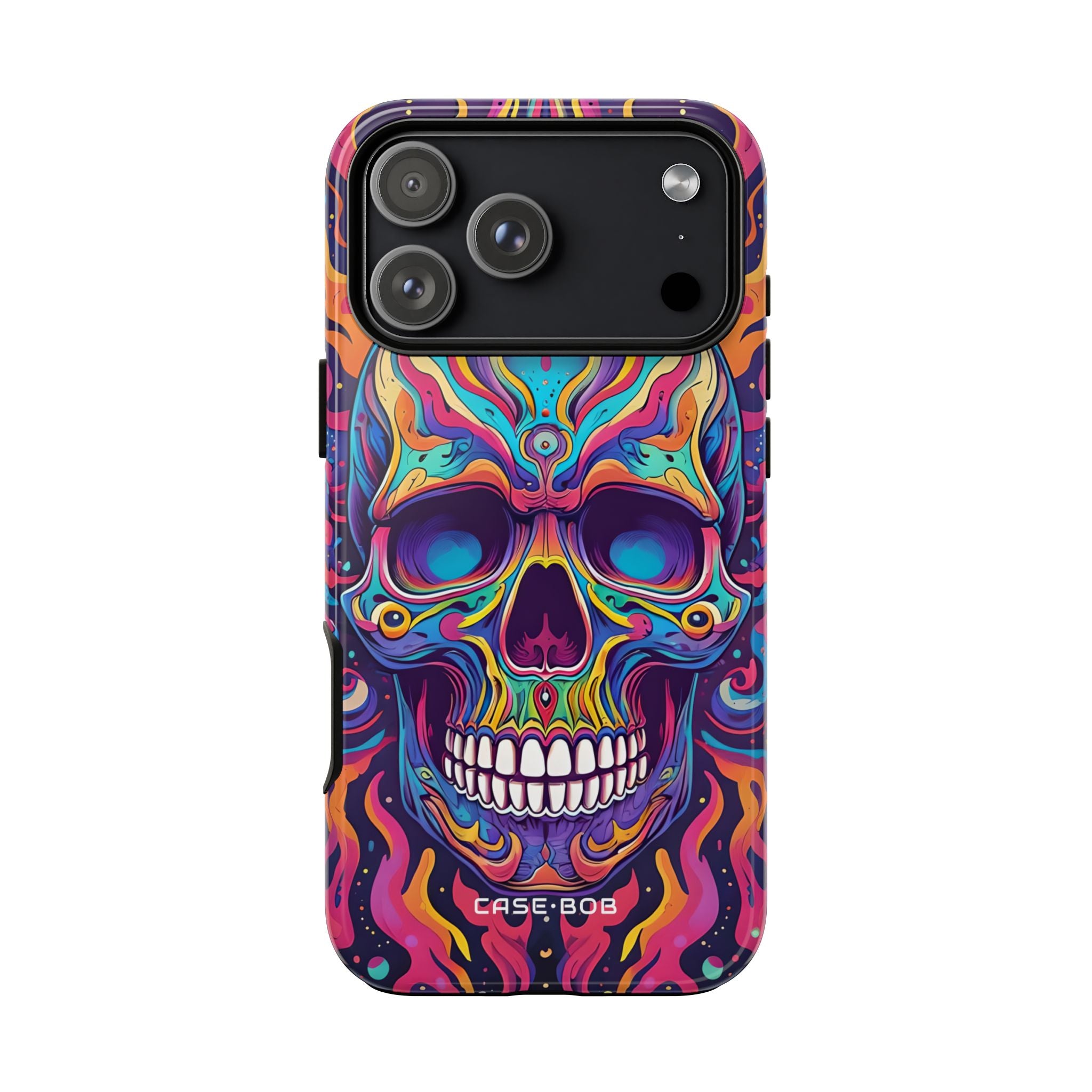 Flaming Skull iPhone 17 Pro Max Case - Tough - CASE•BOB