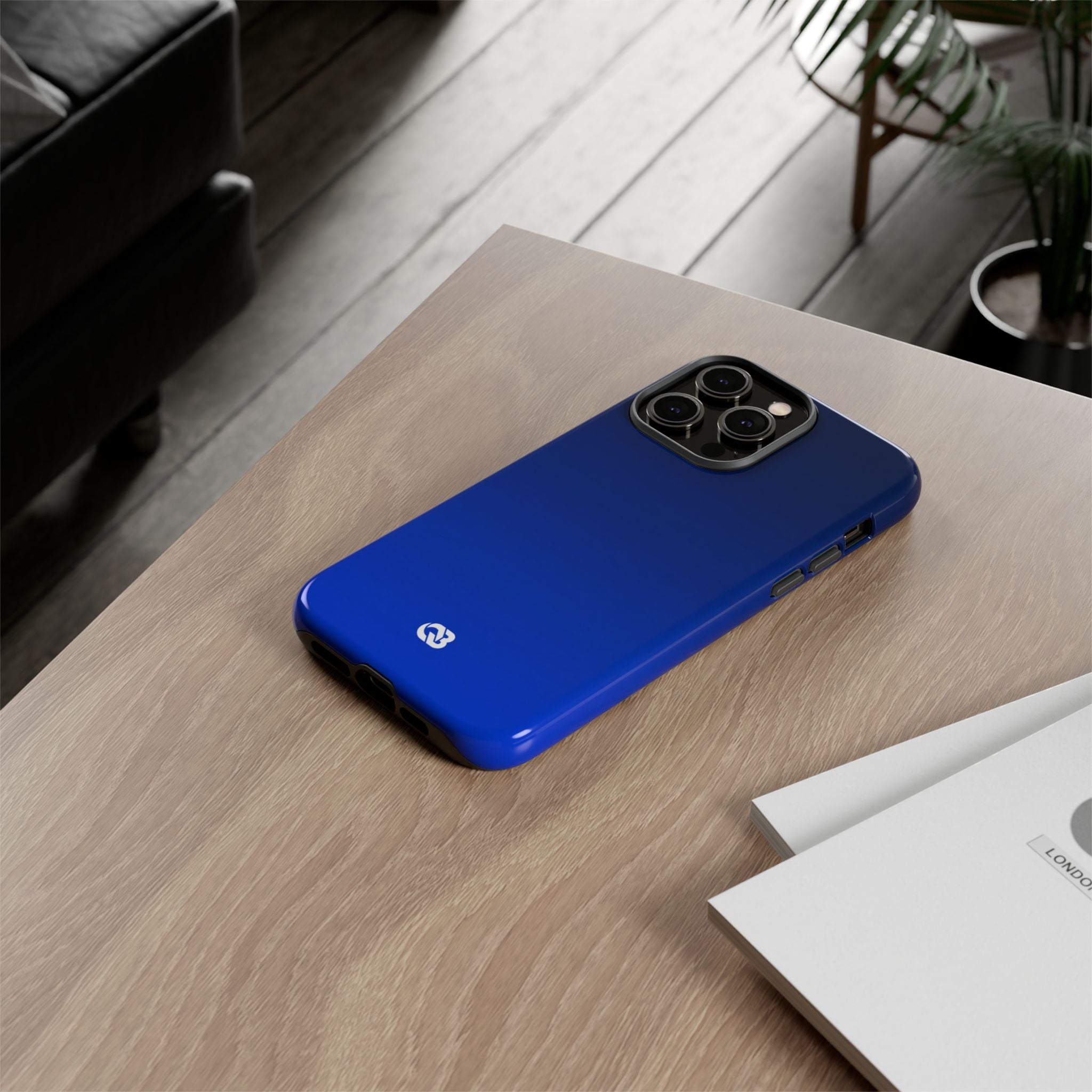 Blue Tough Phone Case for iPhone - Cobalt Depth Shift
