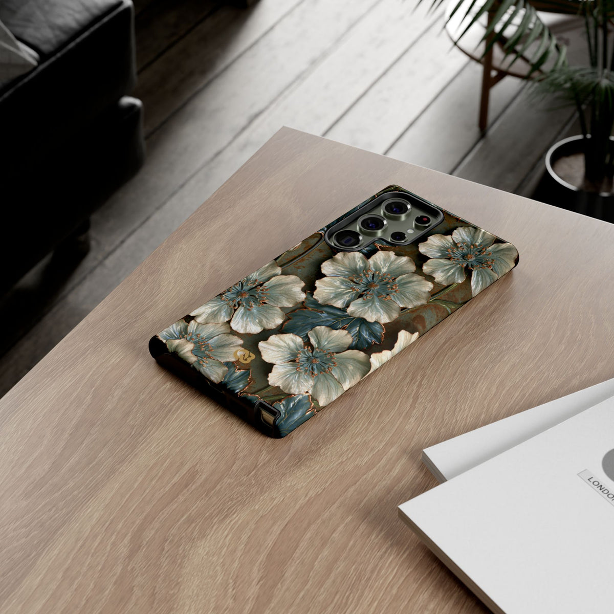 Gilded Blossom Reverie · Tough Phone Case for Samsung · Teal