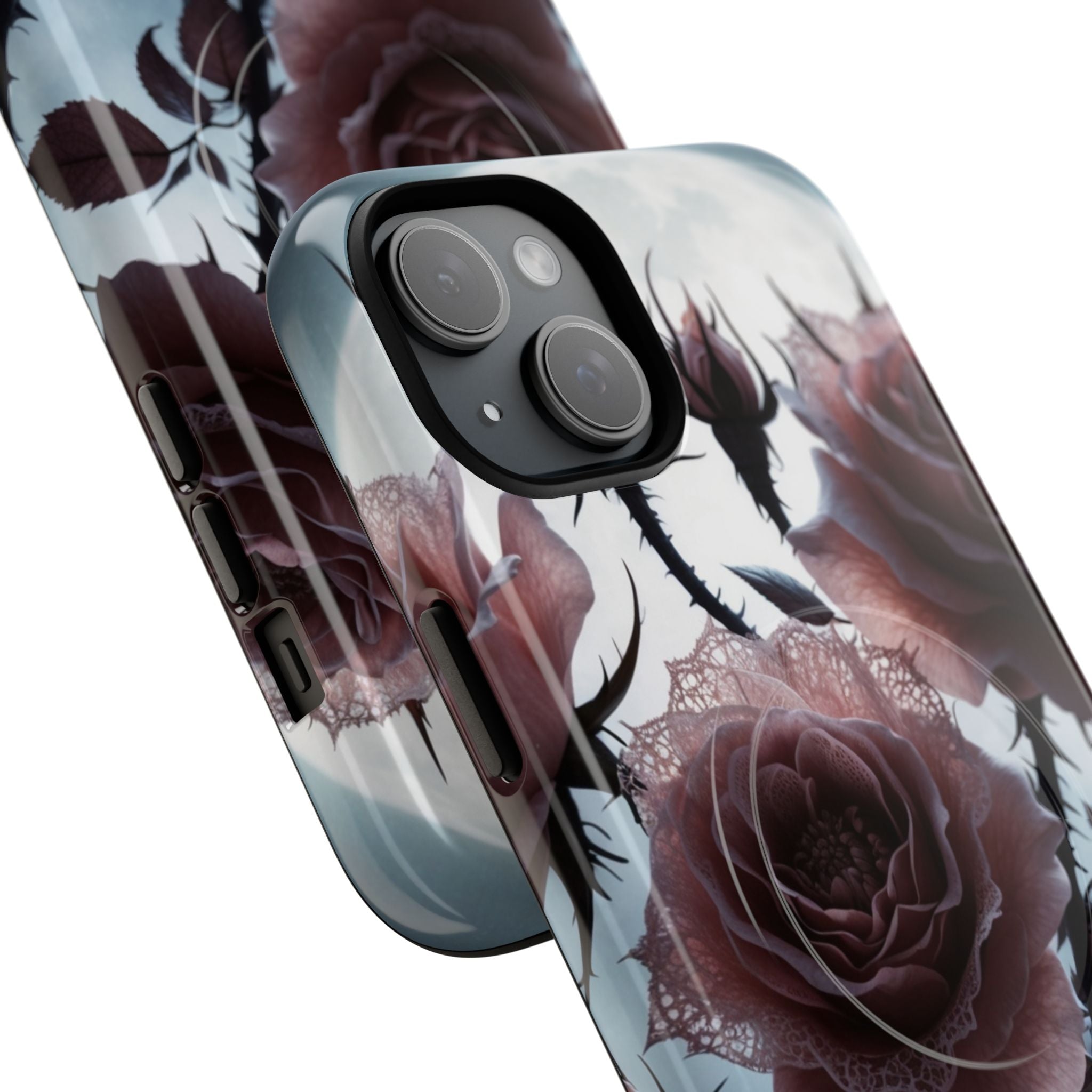 Lunar Lace Petals · Tough+ Handyhülle für iPhone · Magsafe