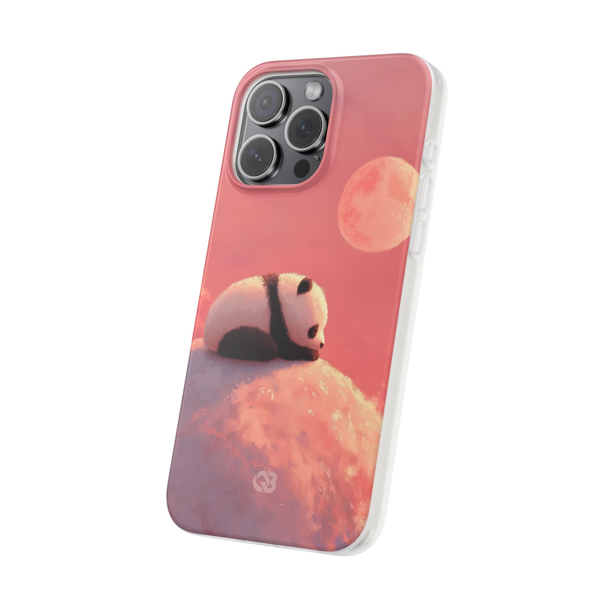 Rose Moon Panda · Soft Phone Case for iPhone