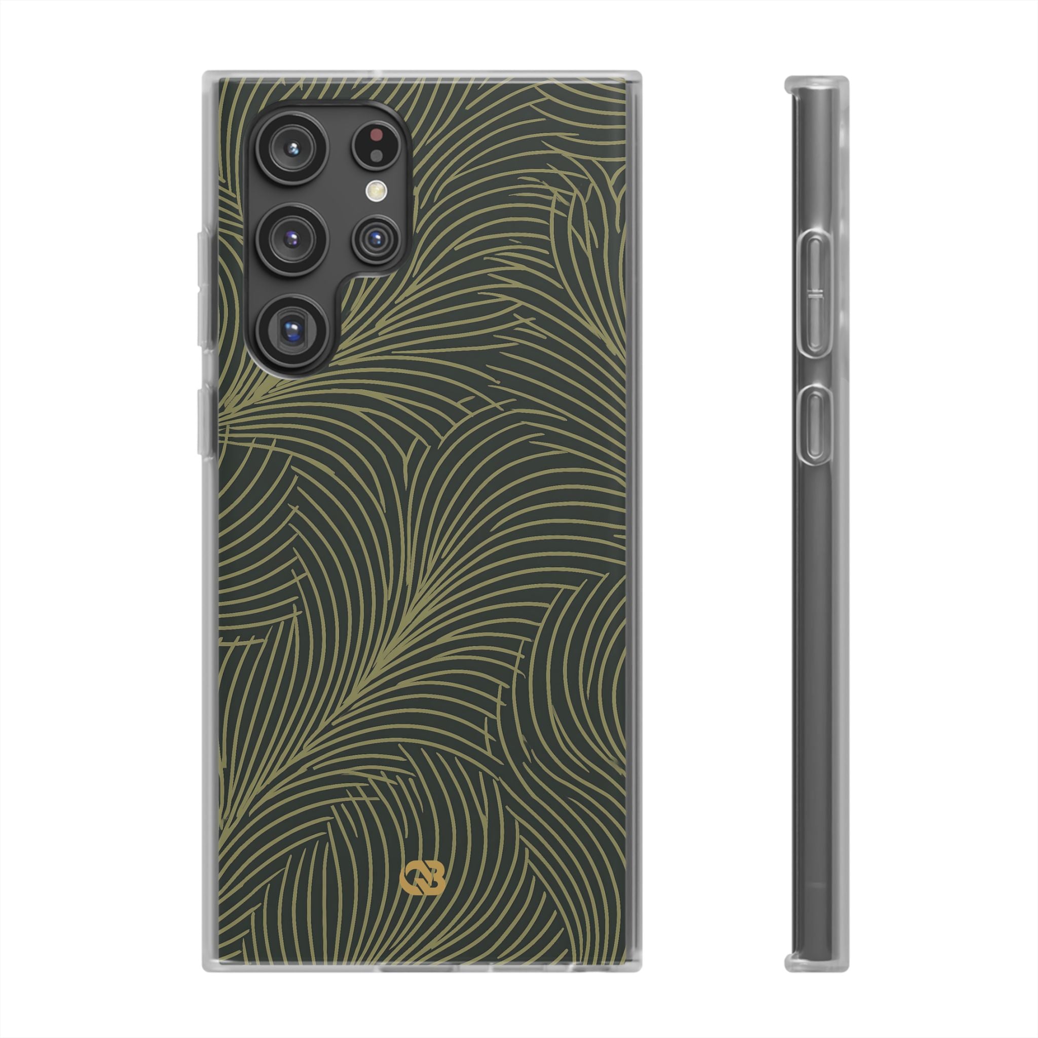 Green Lite Phone Case for Samsung - Dark Olive Plume