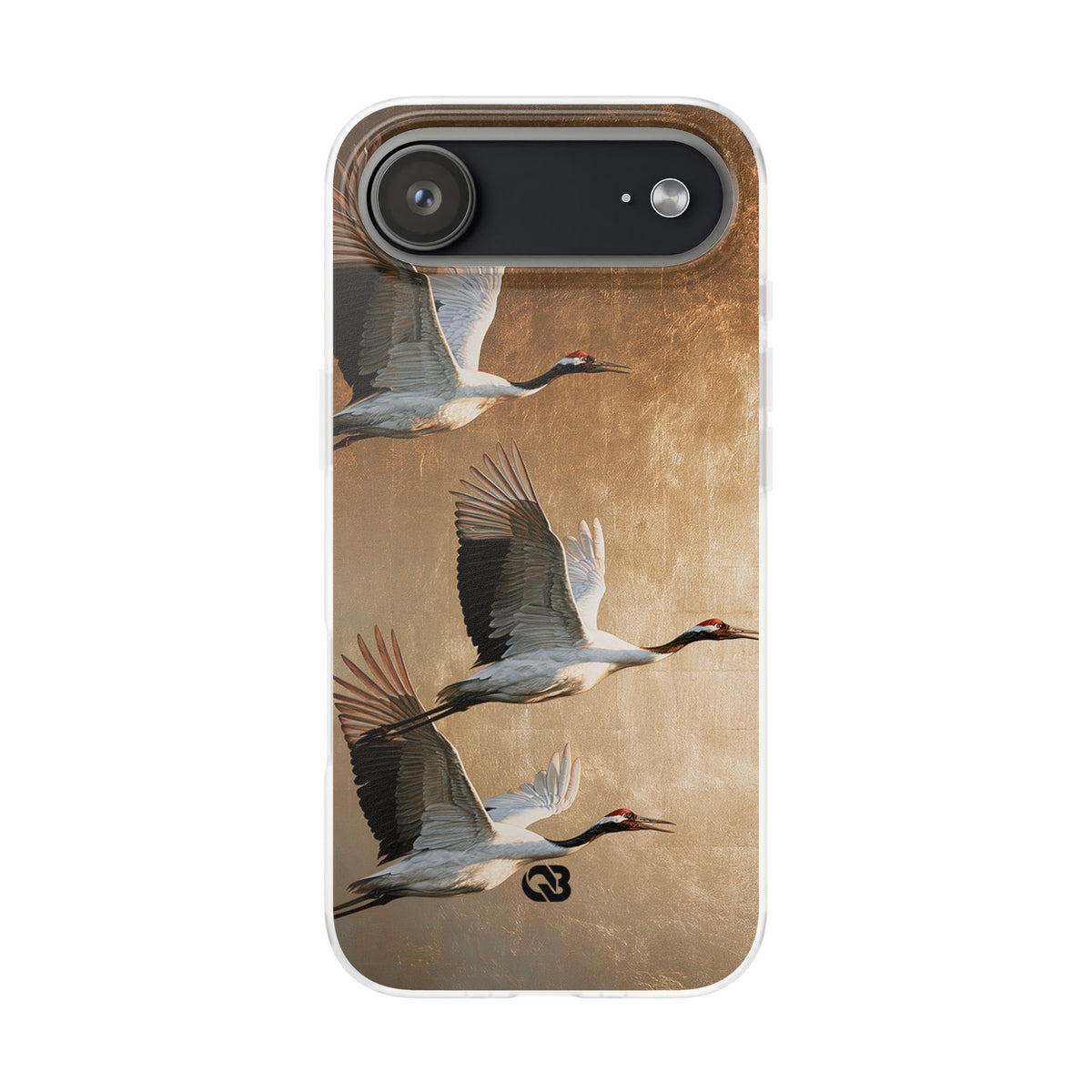 Golden Crane Flight · Lite Phone Case for iPhone ·  Gold