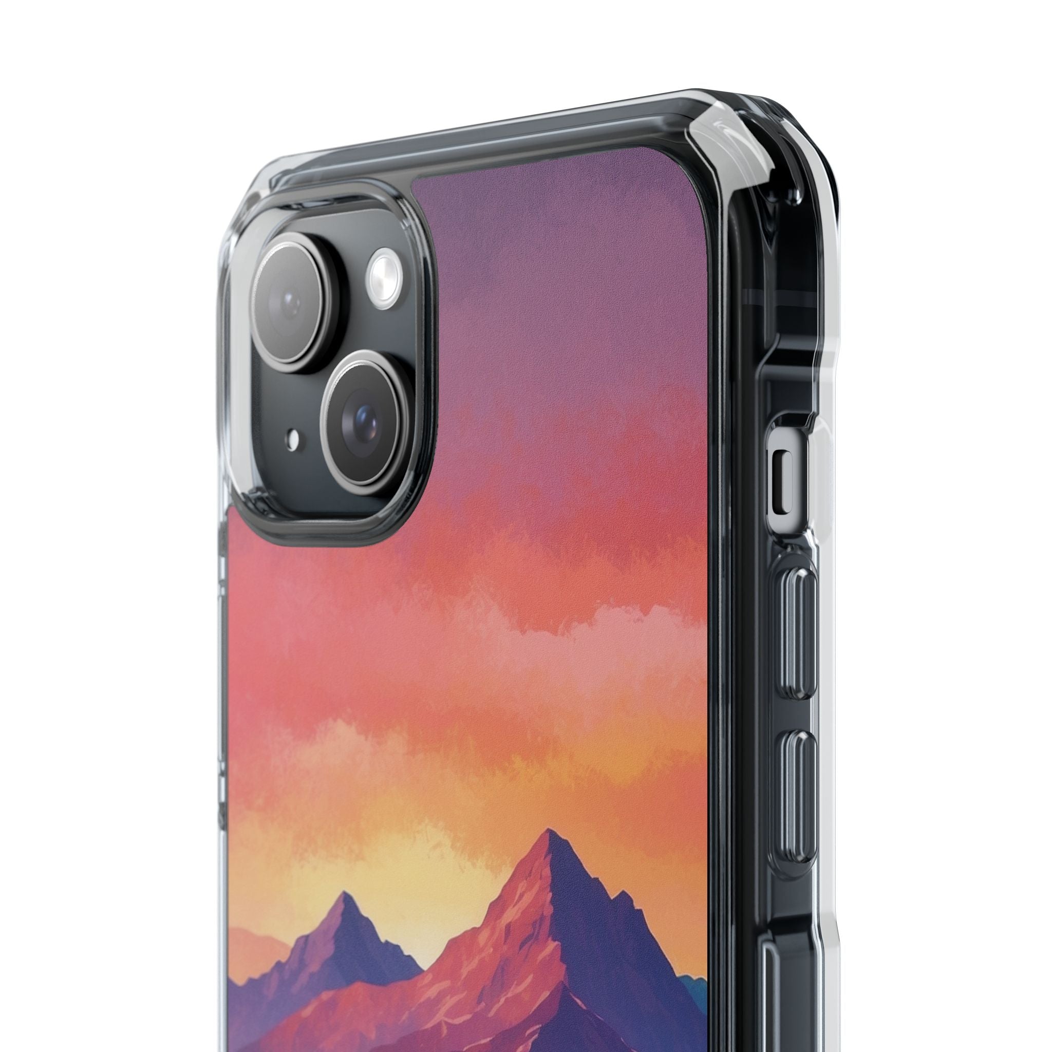 Crimson Mountain Dusk · Impact Handyhülle für iPhone · Magsafe