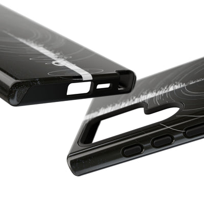 Black Tough Phone Case for Samsung - Obsidian Orbital Signal