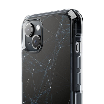 Black Impact MagSafe Phone Case for iPhone - Arctic Neural Mesh