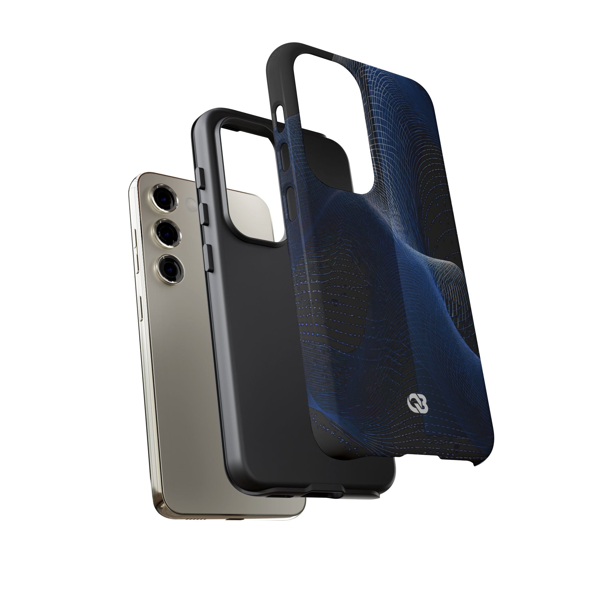 Blue Tough Phone Case for Samsung - Electric Blue Flux