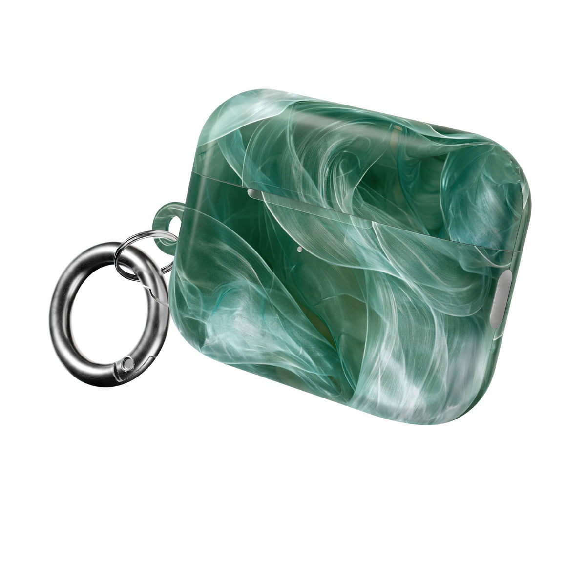 Translucent Aqua Flow · Hard Case for AirPods & AirPods Pro · Teal