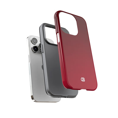 Red Tough Phone Case for iPhone - Crimson Velvet Fade