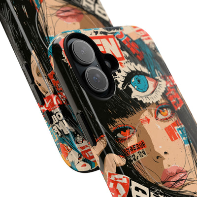 Shibuya Street Collage · Tough 2.0 Magnetic Phone Case for iPhone · Red