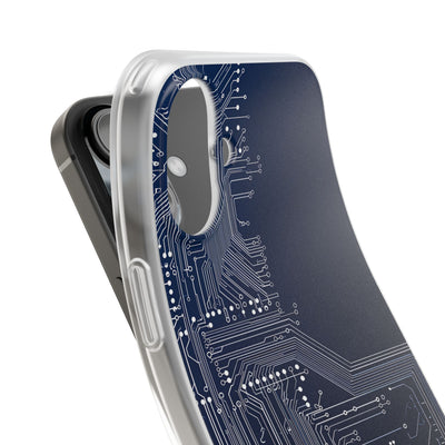 Blue Lite Phone Case for iPhone - Cobalt Data Stream