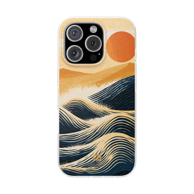 Blue Lite Phone Case for iPhone - Kyoto Cresting Tide