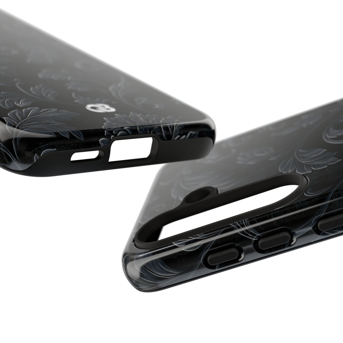 Obsidian Damask · Tough Phone Case for Samsung · Black