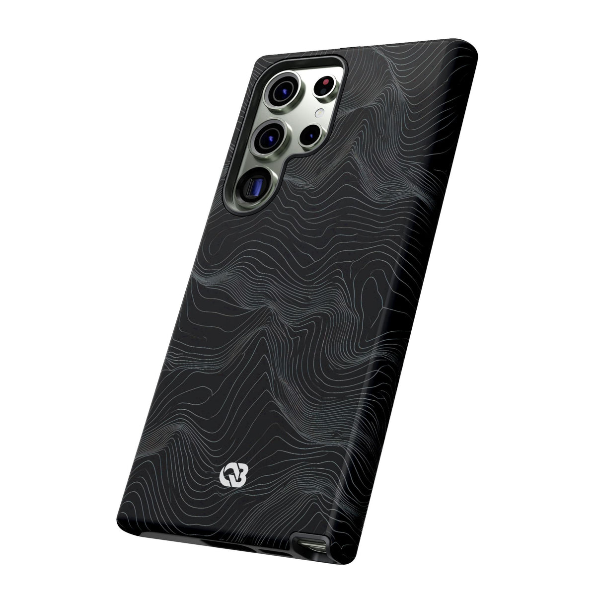 Obsidian Contour Elevation · Tough Phone Case for Samsung · Black