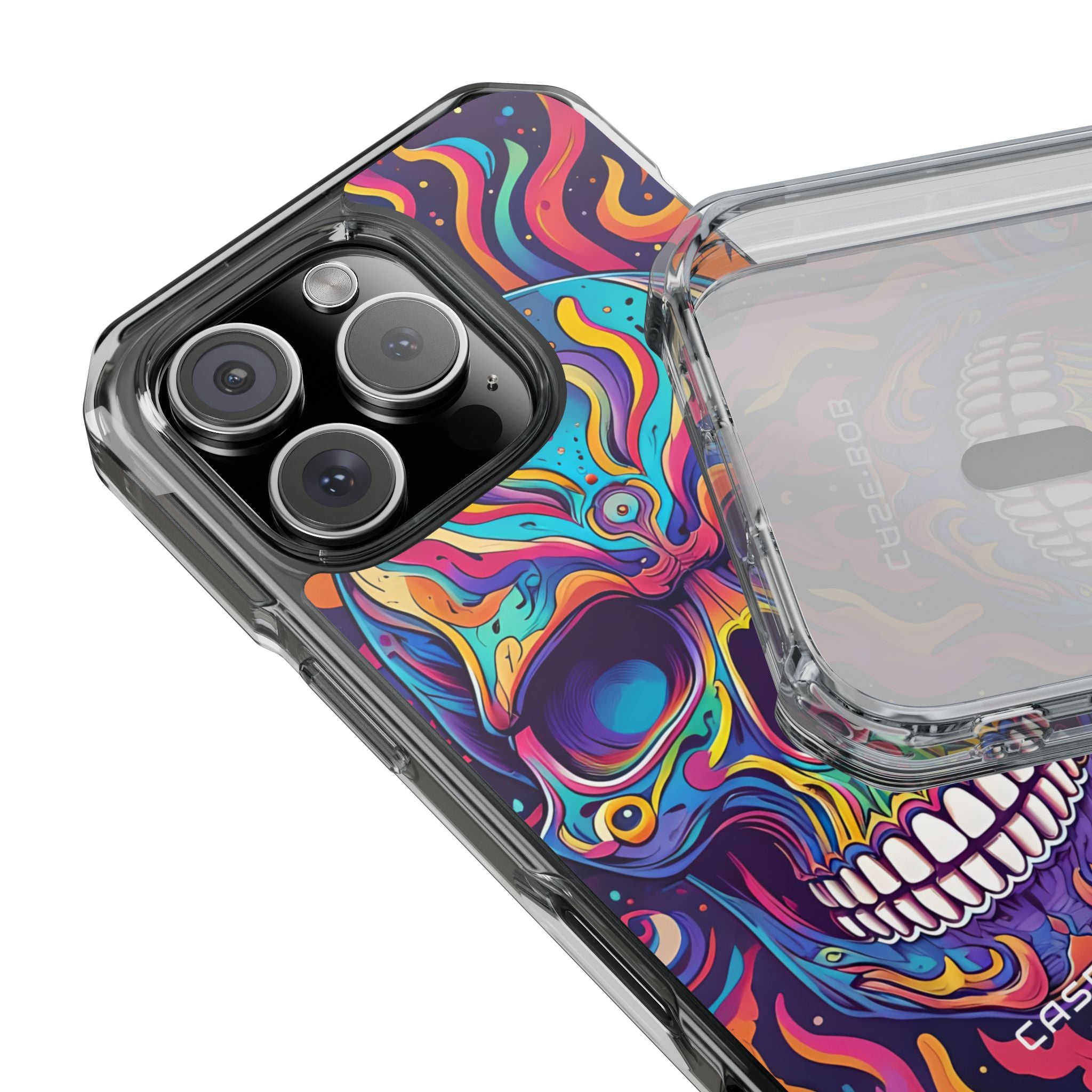 Flaming Skull iPhone 16 Pro Cover - Impact