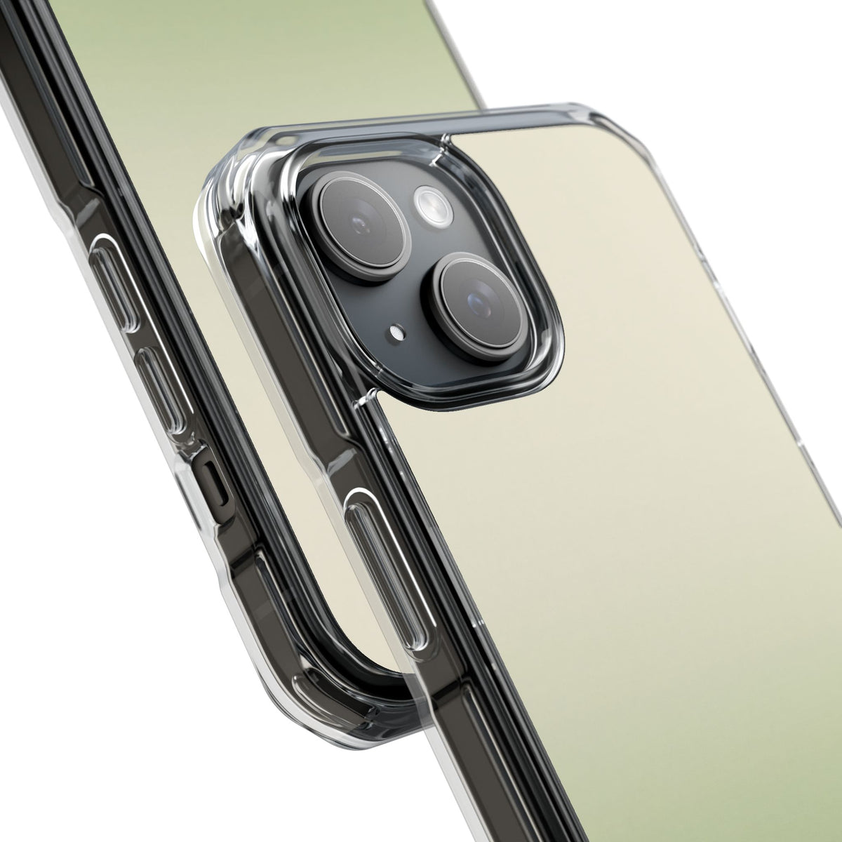 Muted Sage Ombre · Clear Impact Magnetic Phone Case for iPhone · Green