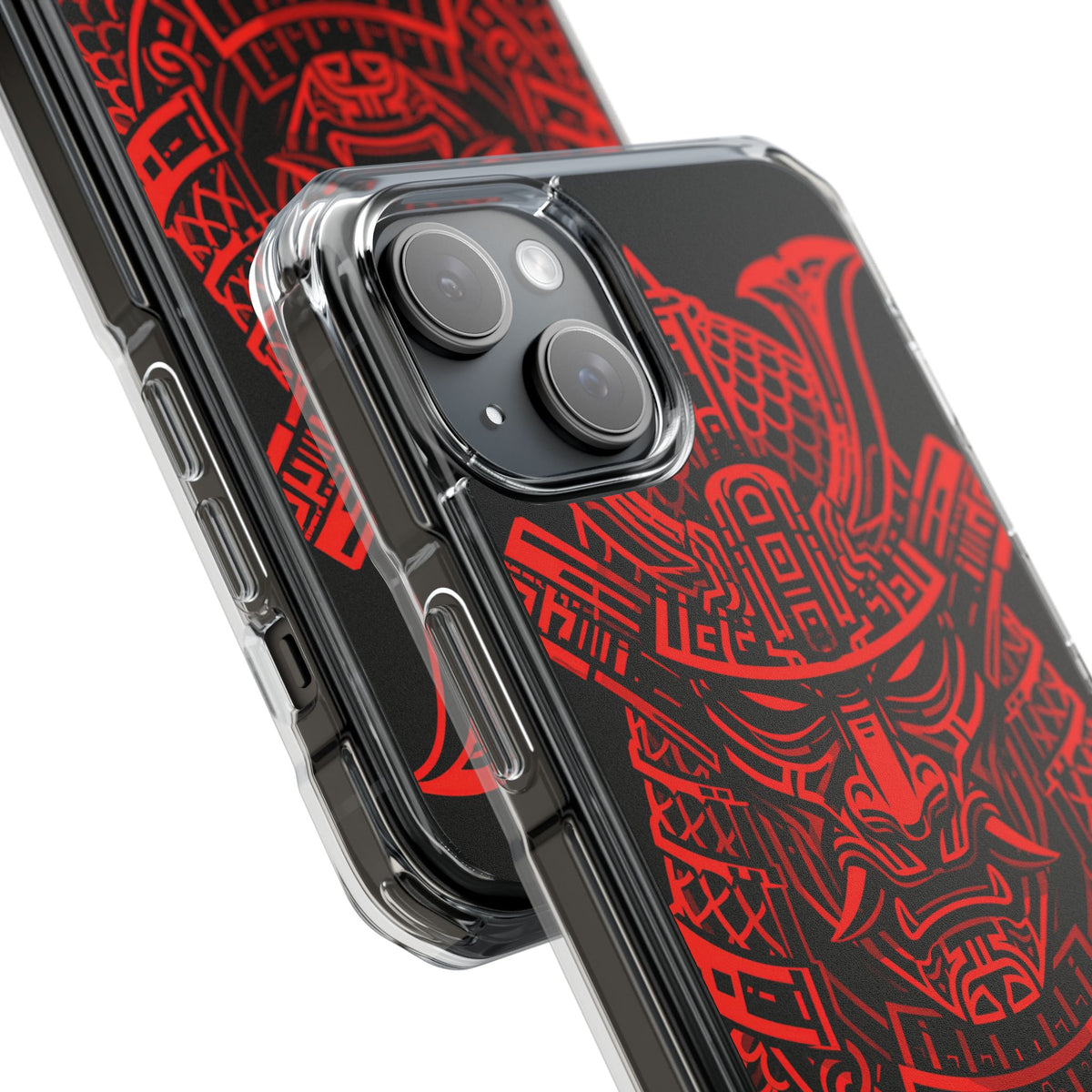 Crimson Kabuto · Clear Impact Magnetic Phone Case for iPhone · Red