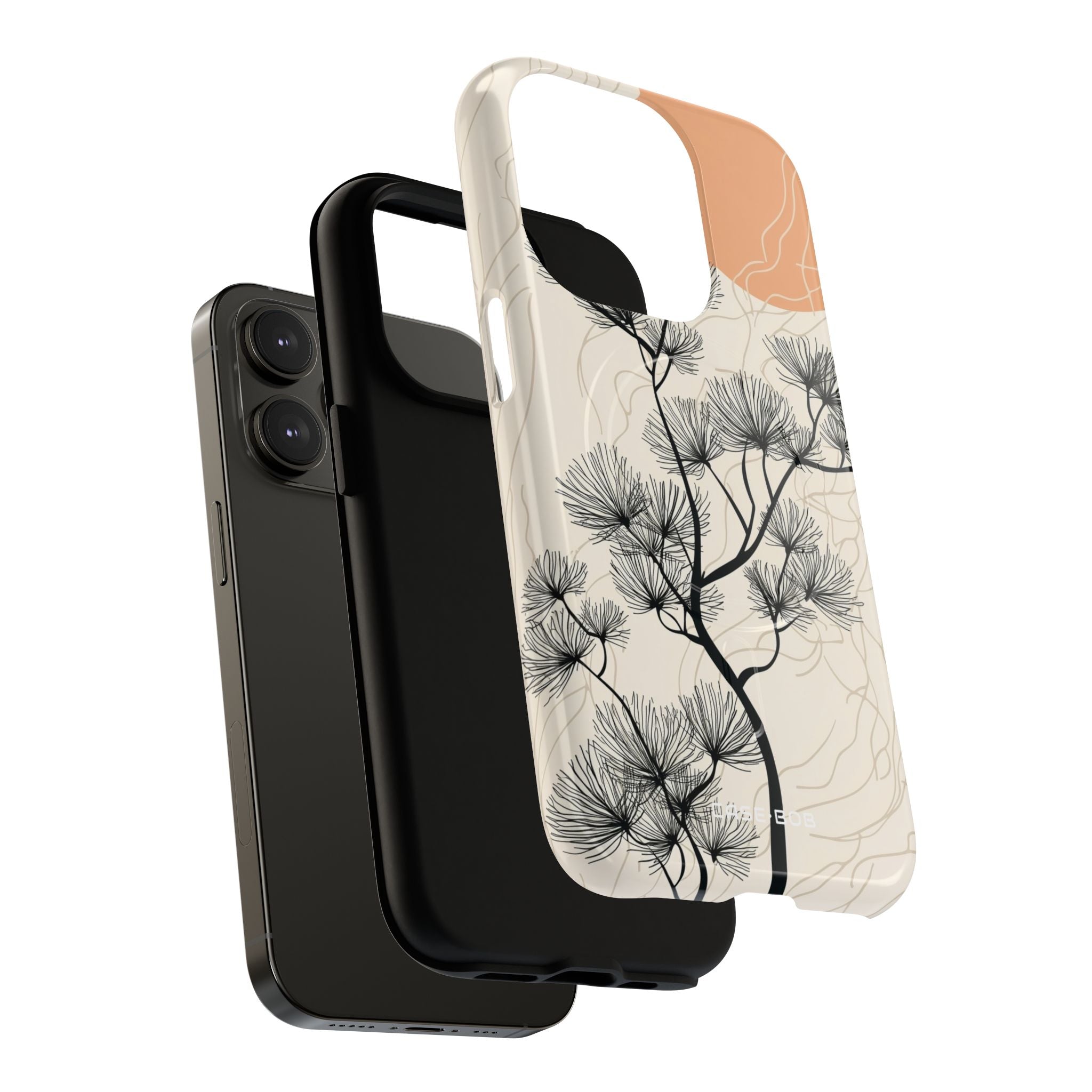 Spiky Tree Sunset iPhone 14 Pro Case - Tough+