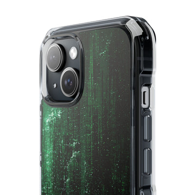 Emerald Void · Clear Impact Magnetic Phone Case for iPhone ·  Green