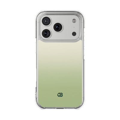 Muted Sage Ombre · Clear Impact Magnetic Phone Case for iPhone · Green