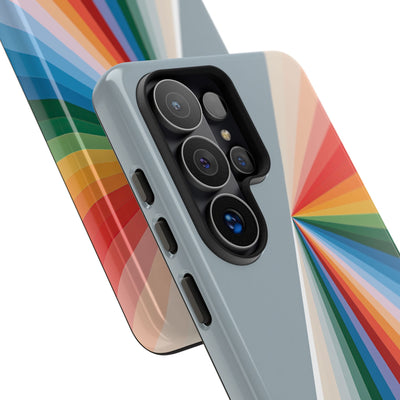 Grey Tough Phone Case for Samsung - Slate Prism Burst