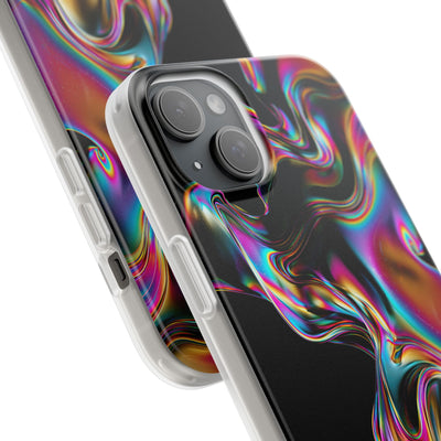 Purple Lite Phone Case for iPhone - Liquid Neon Chrome