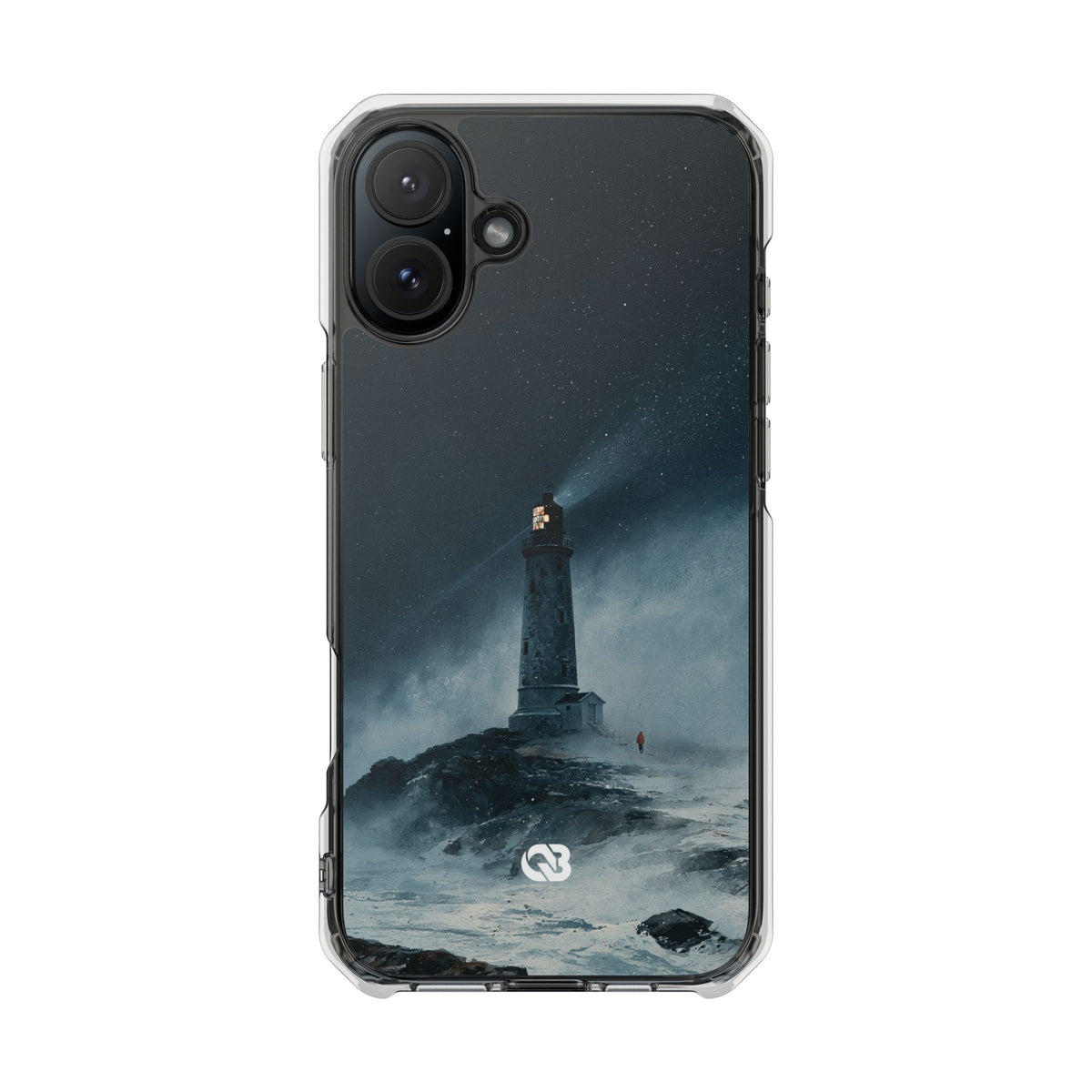 Nordic Coastal Beacon · Clear Impact Magnetic Phone Case for iPhone · Blue