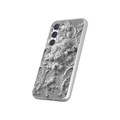 Rococo Marble Rose · Lite Phone Case for Samsung · White