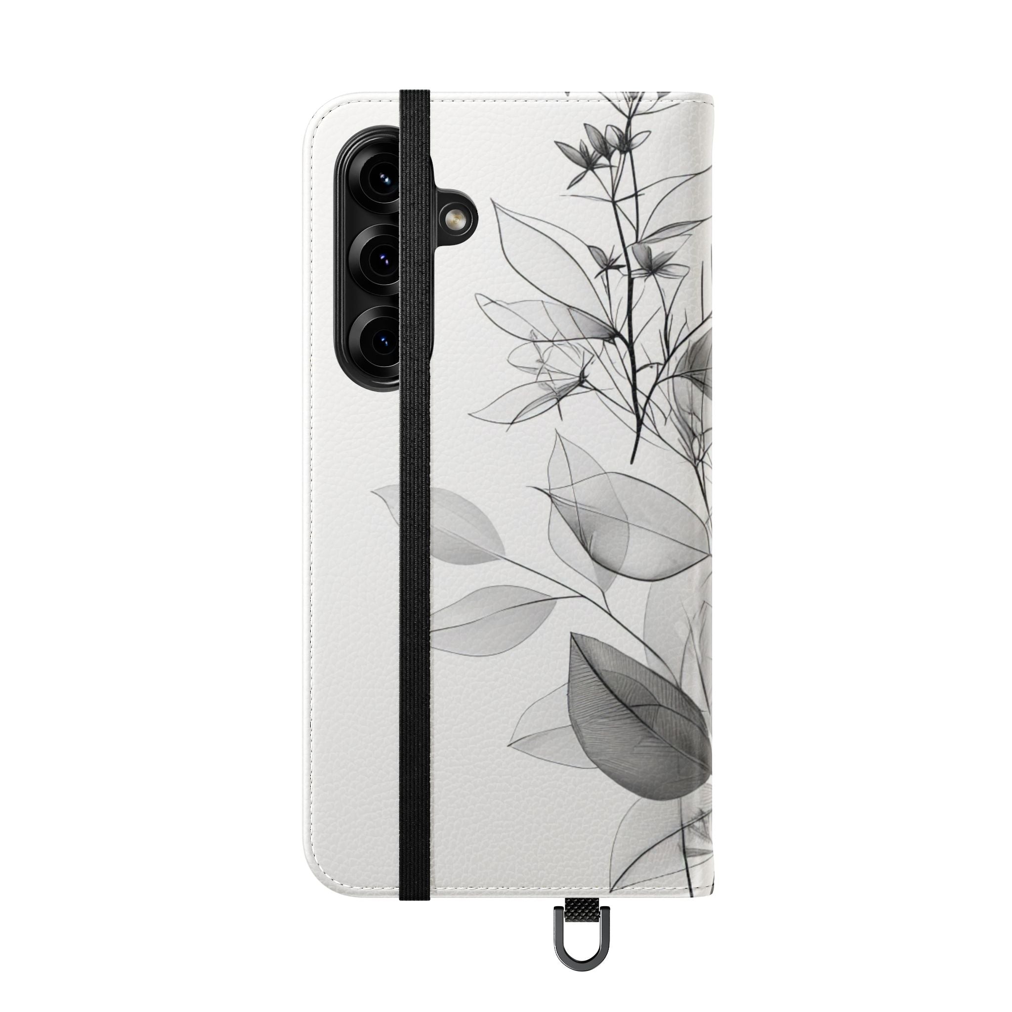 Silver Leaves - Samsung S25+ Case - Wallet